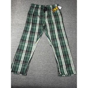 Freedom Plains Mens Green Plaid Flannel Sleep Pajama Pants XL NWT 09FP